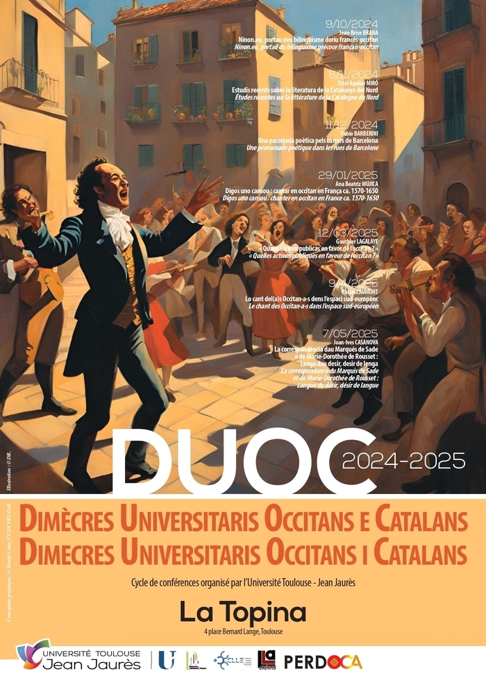 DUOC : Digos uno cansou : chanter en occitan en France ca. 1570-1650 Le 29 janv 2025