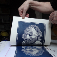 Artistes à suivre: Démonstration Linogravure à la cuillère | Paul Rey