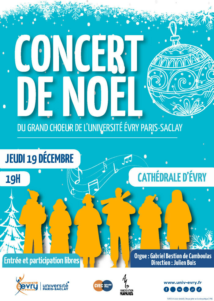 Concert de Noël du Grand Chœur de l’Université Évry Paris-Saclay