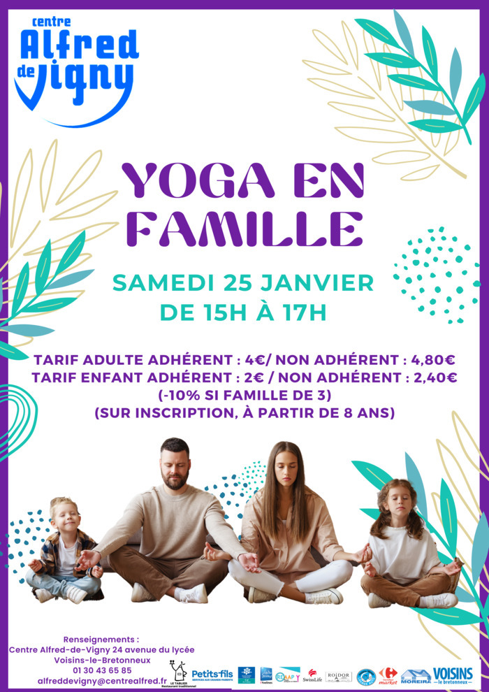 Yoga en famille Le 25 janv 2025