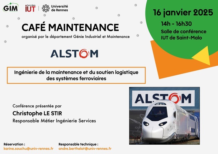 Café Maintenance - BUT Génie Industriel et Maintenance Le 16 janv 2025