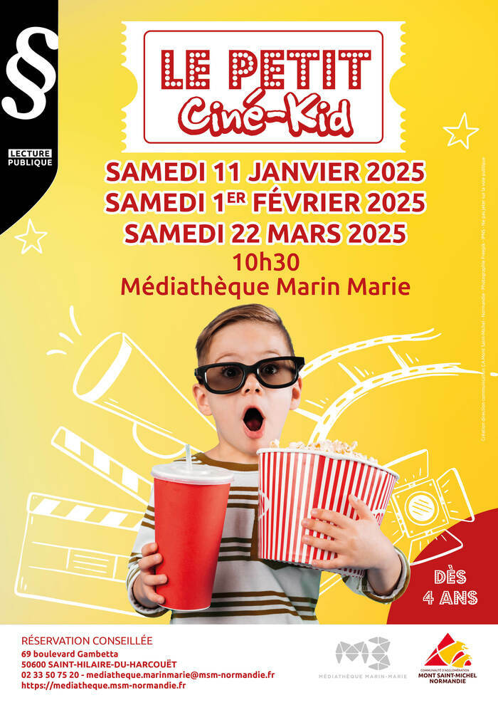 ((Loisirs)) Le petit Ciné-Kid Du 12 oct au 21 déc 2024