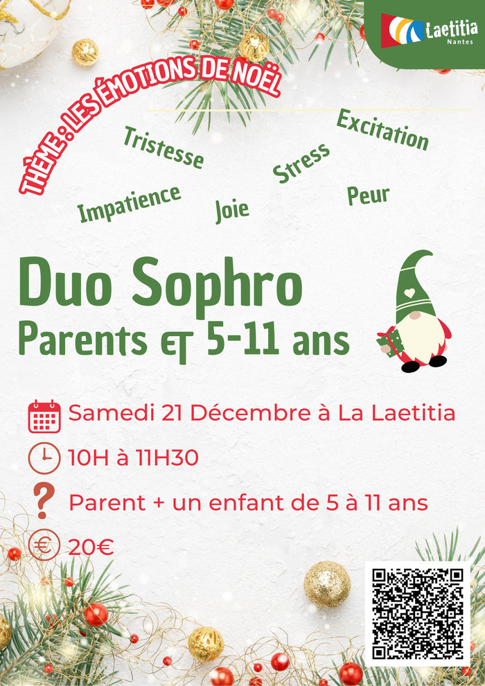 Duo sophro parent et enfant ( 5 - 11 ans) Le 21 déc 2024